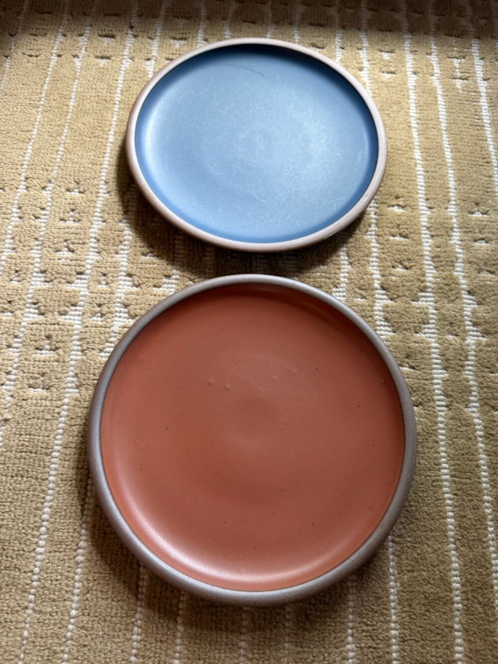Pair of East For Dinner Plates - Seconds: Amaro & Blue Ridge